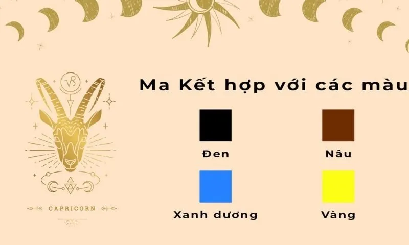 Hướng dẫn cách vận dụng màu chủ đạo của cung Ma Kết